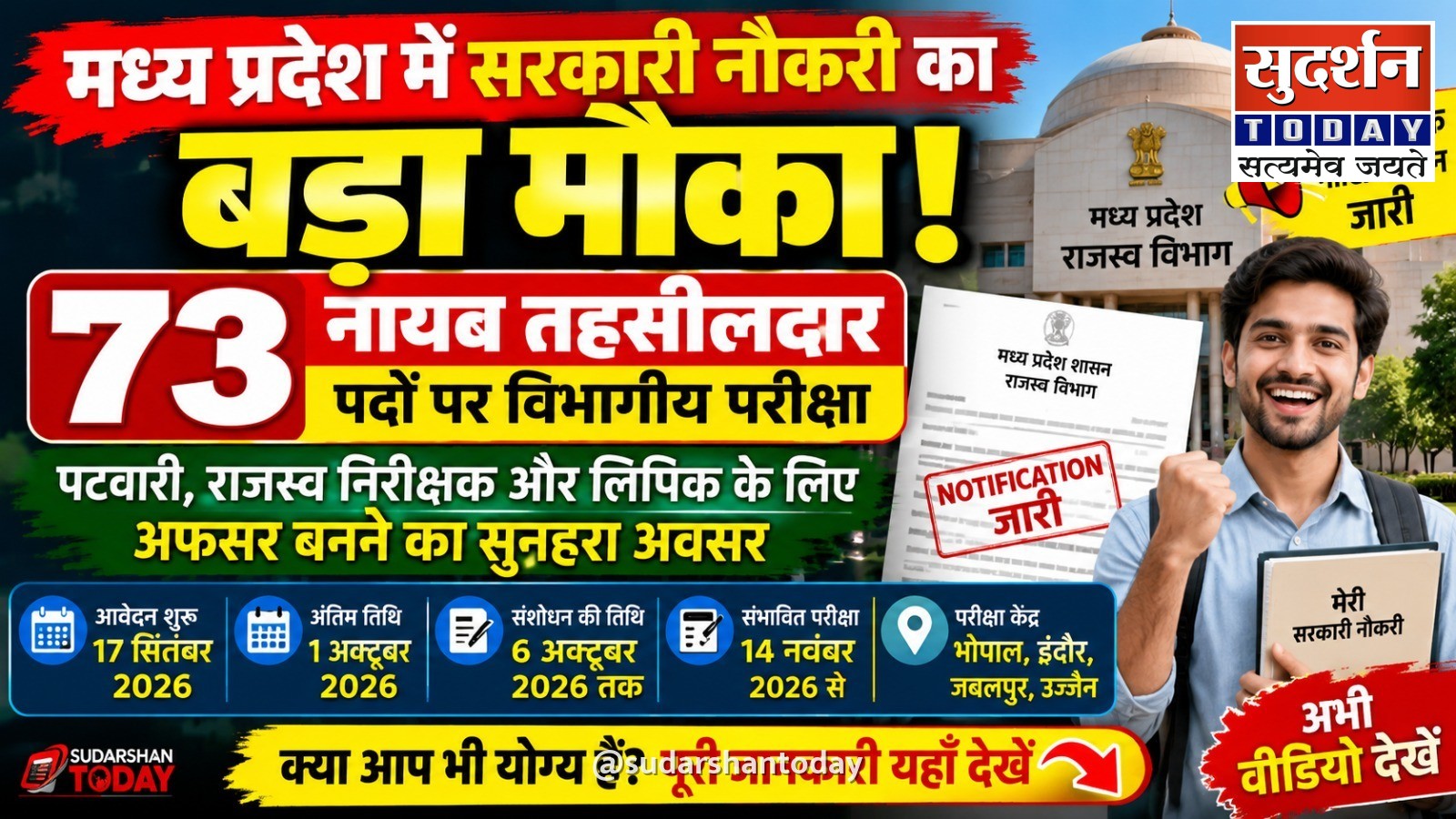 सीधे अफसर बनने का रास्ता साफ! जारी हुआ इन पदों पर नोटिफिकेशन, जानिए कौन दे सकेगा परीक्षा… सीधे अफसर बनने का रास्ता साफ! जारी हुआ इन पदों पर नोटिफिकेशन, जानिए कौन दे सकेगा परीक्षा…