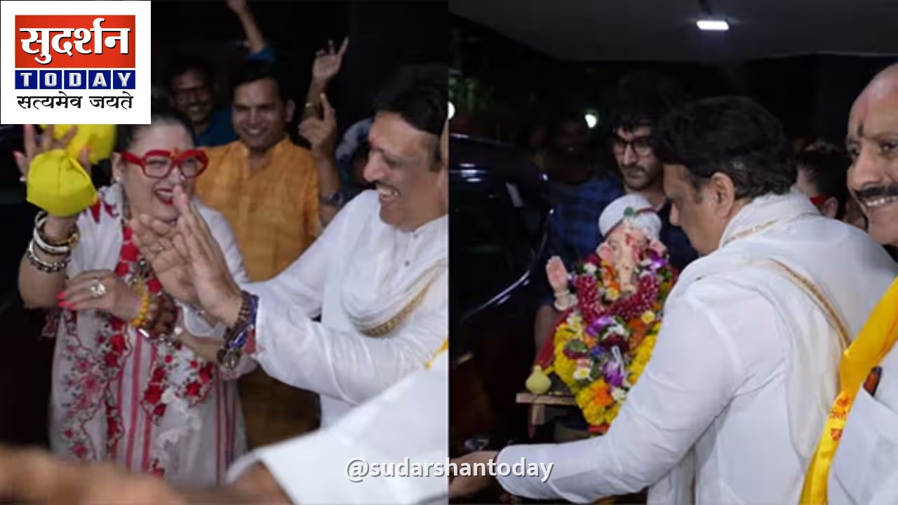 गणेश विसर्जन थ्रोबैक: गोविंदा और सुनीता आहूजा का भक्तिमय अंदाज