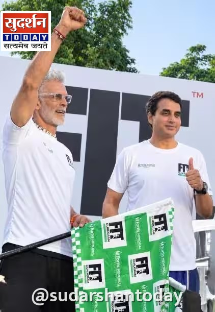 फिट गुरुग्राम मैराथन में उमड़ा जनसैलाब, 6000 से अधिक धावकों ने लिया हिस्सा, मोहन और संजना बने विजेता